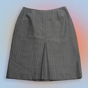 ANNE KLEIN Women’s 6 Gray Wool Blend Skirt